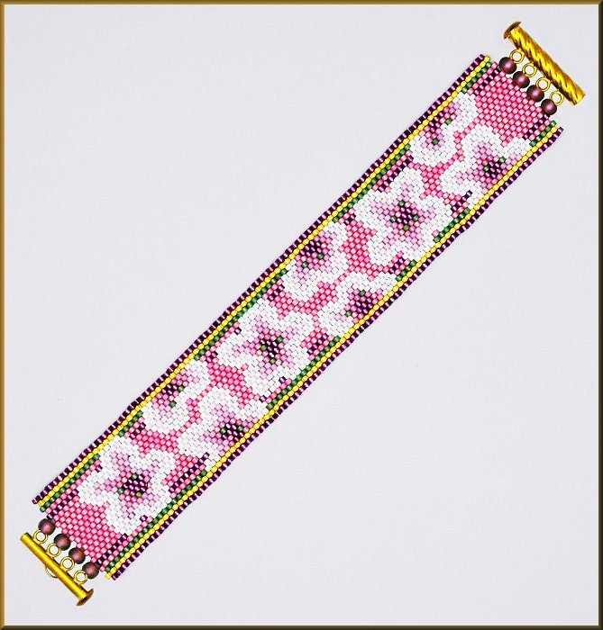 Pretty Posies Bracelet Pattern - PDF