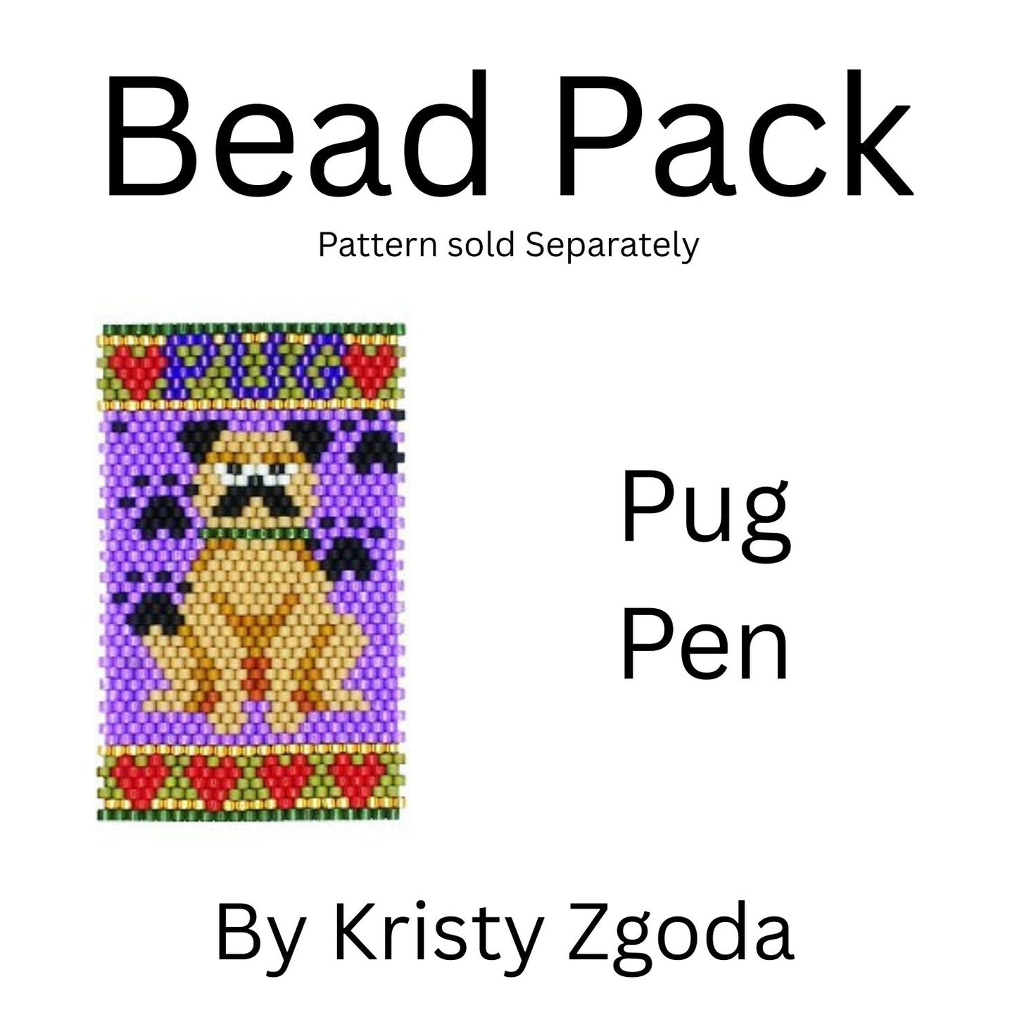 Pug Pen Bead Pack