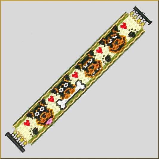 Rottie Love Bracelet Pattern - PDF