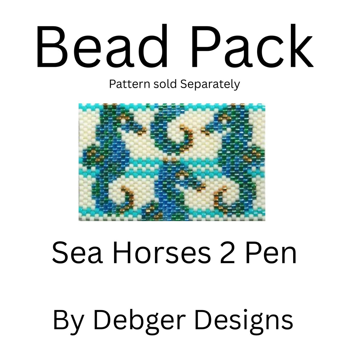 Sea Horses 2 Pen Bead Pack