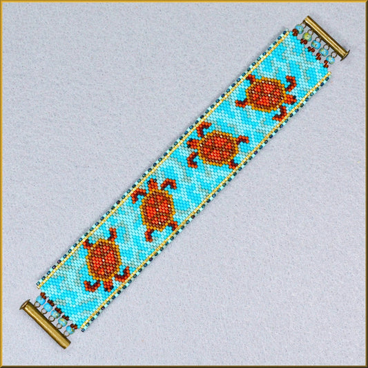 Sea Turtle Bracelet Pattern - PDF