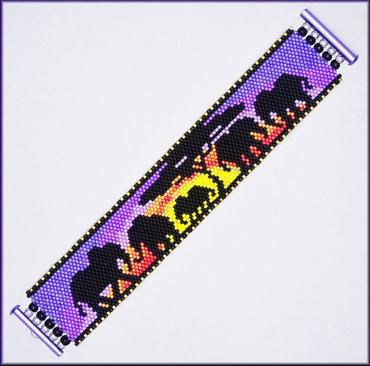 Serengeti Sunset Bracelet Pattern - PDF