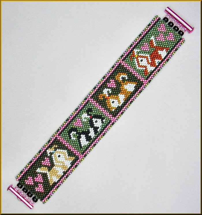 Shih Tzu Play Time Bracelet Pattern - PDF