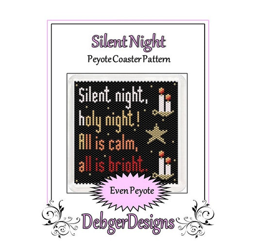 Silent Night Coaster Pattern - PDF