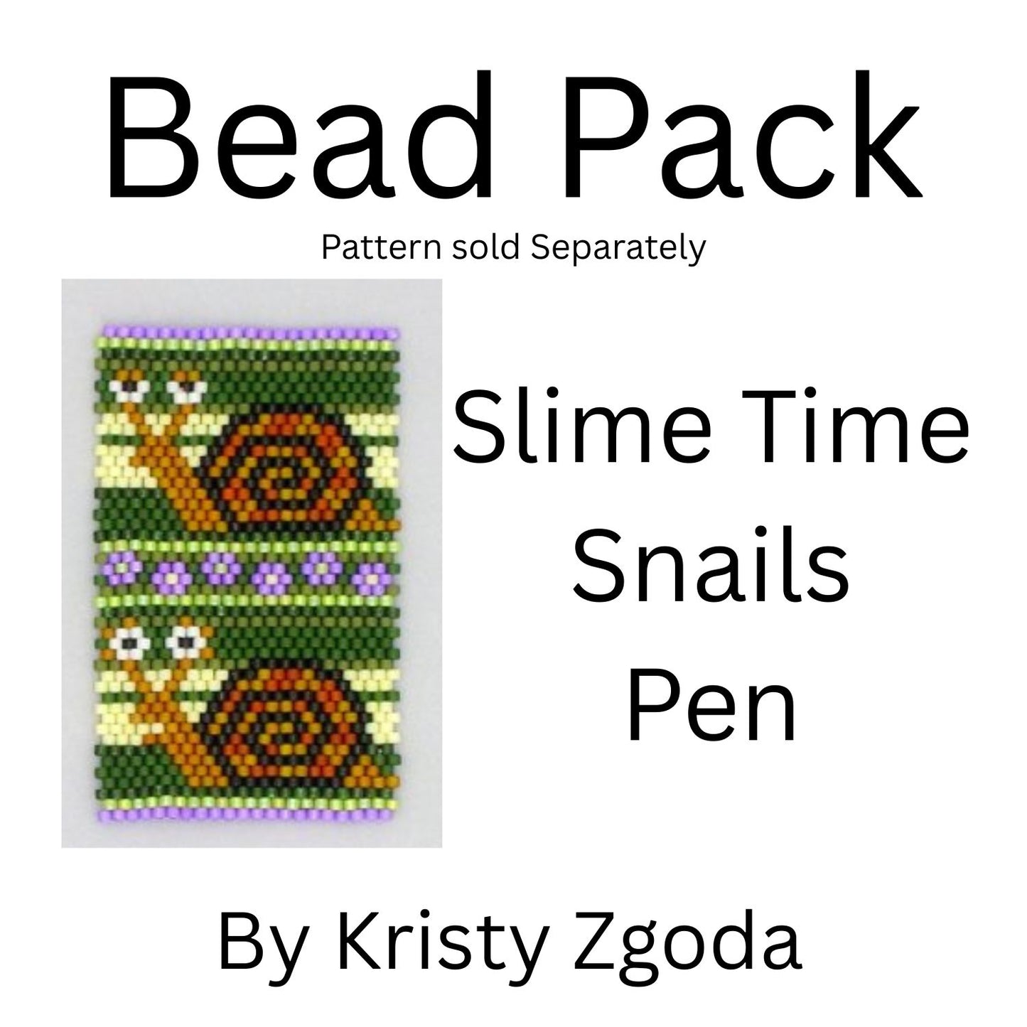 Slime Time Snails Pen Bead Pack