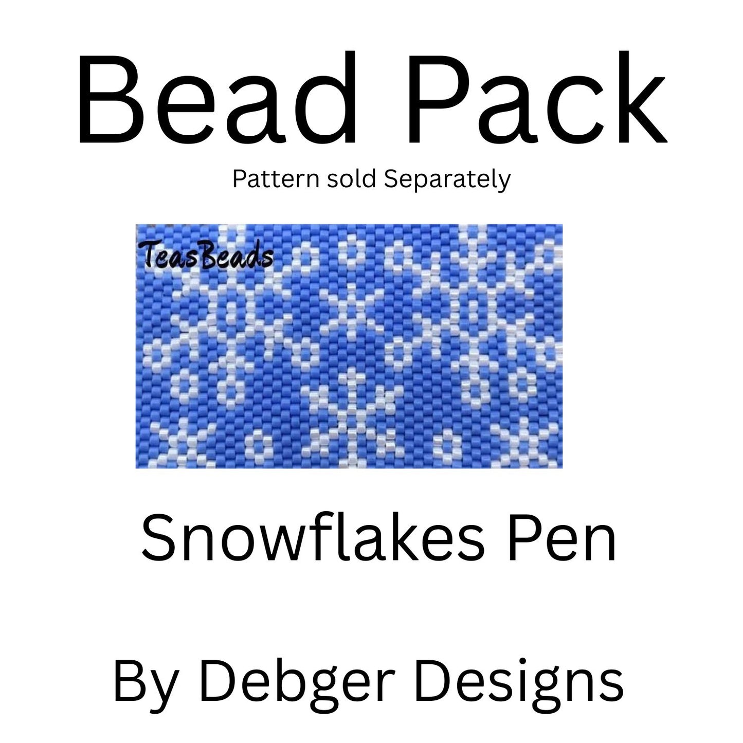 Snowflakes Pen Bead Pack