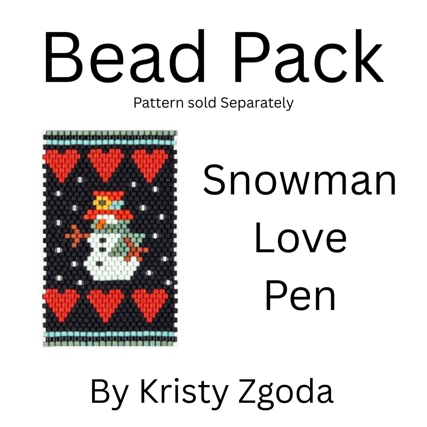 Snowman Love Pen Bead Pack