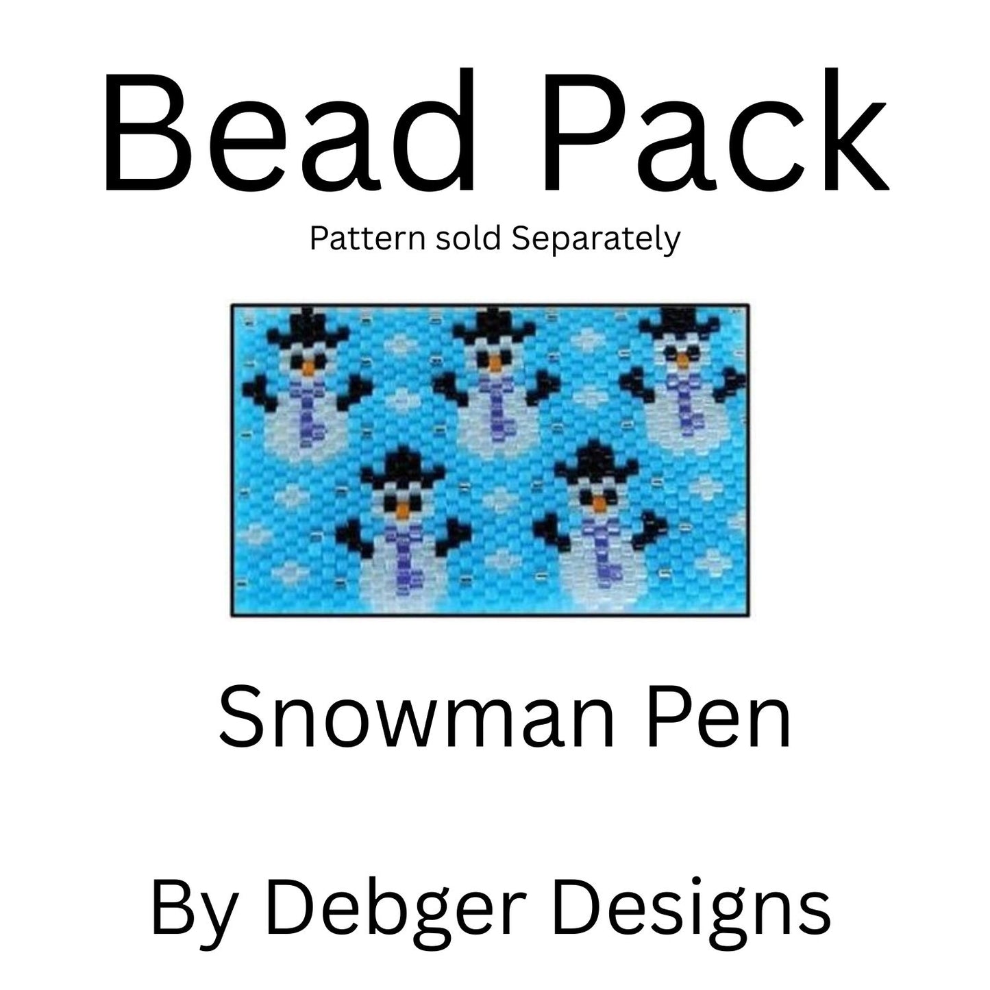 Snowman Pen Bead Pack