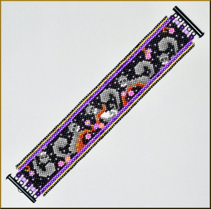 Squirrelly Squirrels Bracelet Pattern - PDF