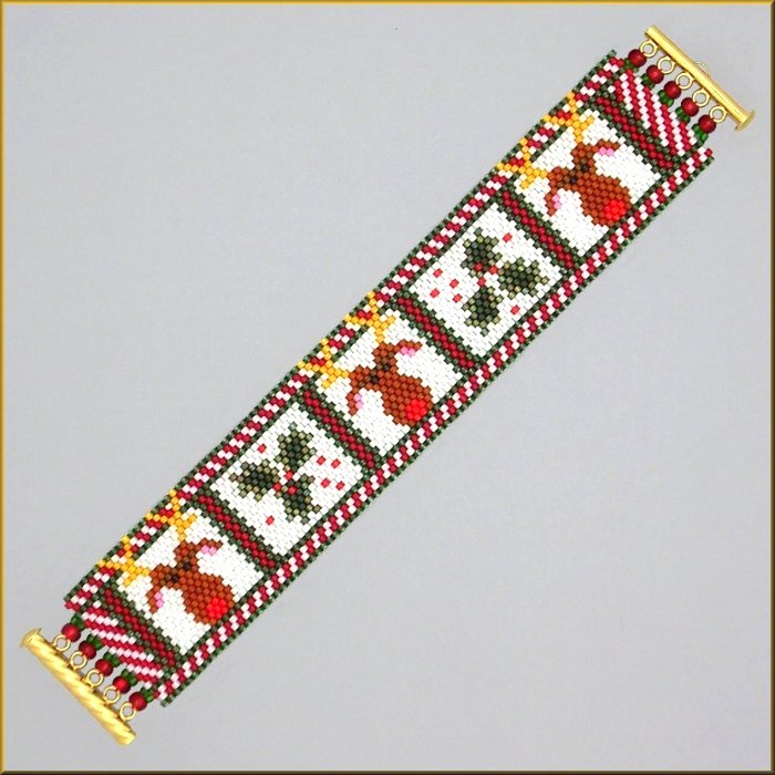 Sweet Rudolph Bracelet Pattern - PDF
