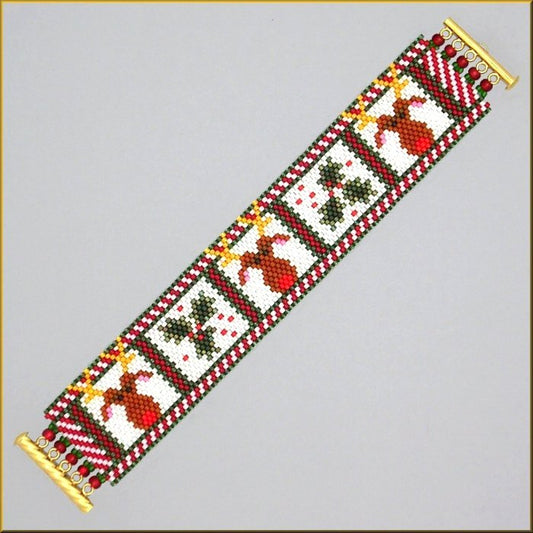Sweet Rudolph Bracelet Pattern - PDF