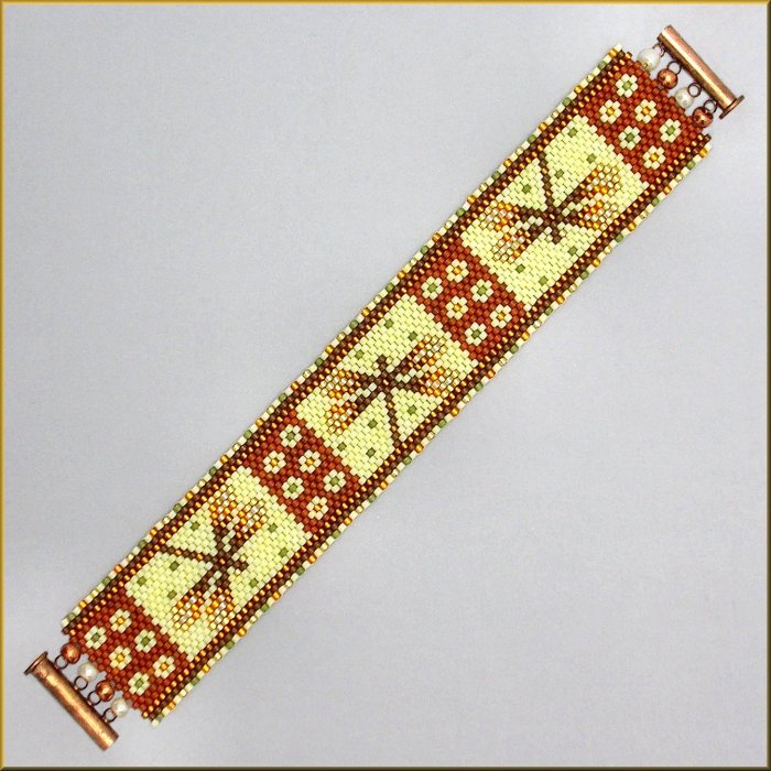 Topaz Dragonfly Bracelet Pattern - PDF