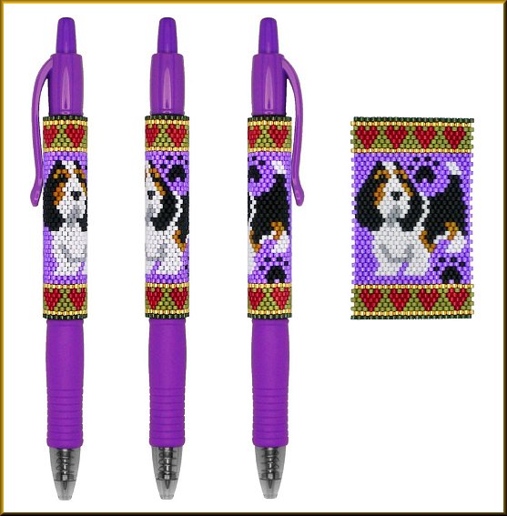 Tri Basset Pen Wrap Pattern - PDF