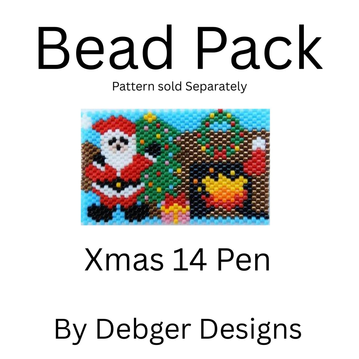 Xmas 14 Pen bead Pack