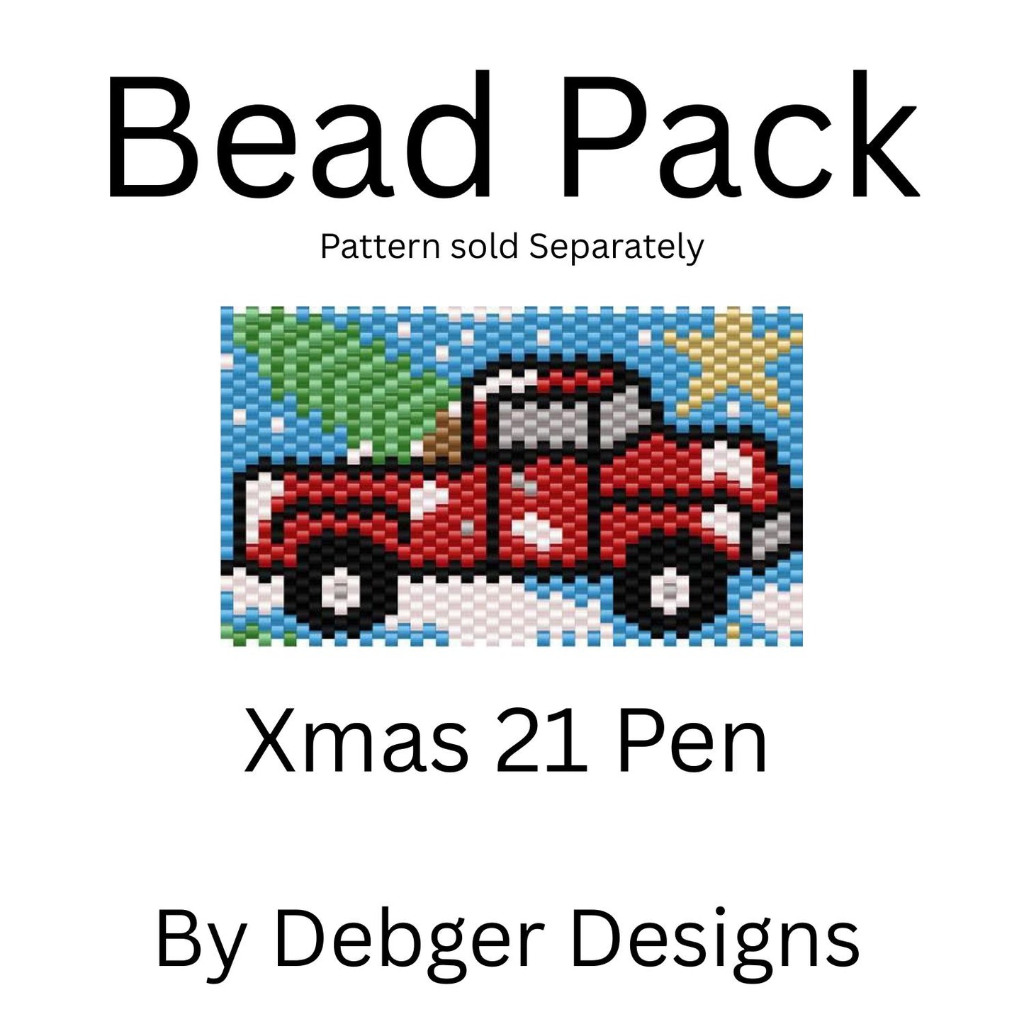 Xmas 21 Pen Bead Pack