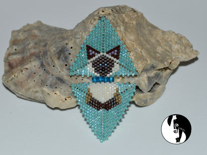 Siamese Cat Triangle Pendant Pattern - PDF