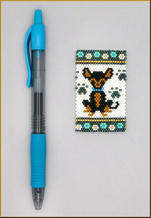 Chihuahua Black and Tan Pen Wrap Pattern - PDF