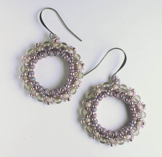 Miniduo Hoop Earring Kit - Dusty Lilac