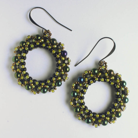 Miniduo Hoop Earrings Project Pack - Forest