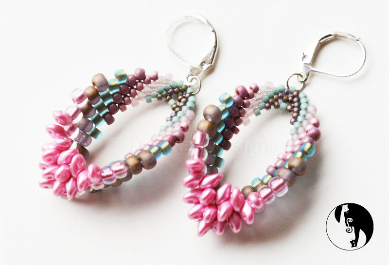 Bustle Earrings Pattern - PDF