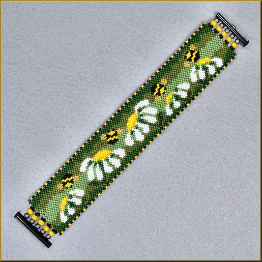 Honey Bee Breakfast Bracelet Pattern - PDF