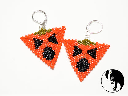 Spooky Pumpkin Triangle Pattern - PDF