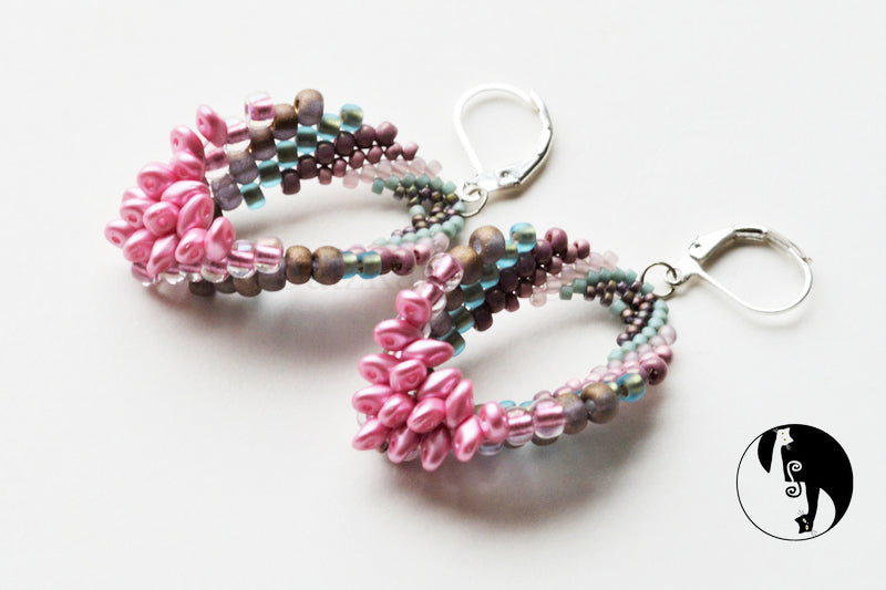 Bustle Earrings Pattern - PDF