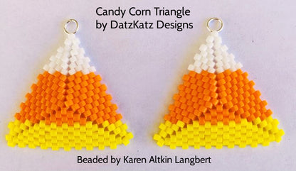 Candy Corn Triangle Pattern - PDF