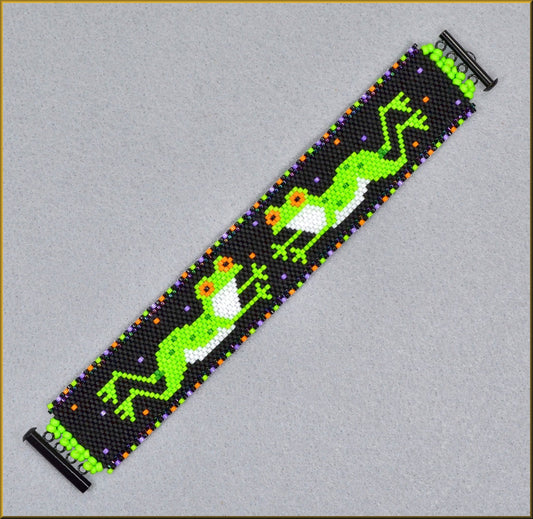 Leap Frogs Bracelet Pattern - PDF