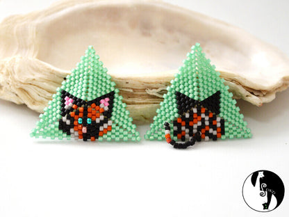 Tortie Cat Triangle Pattern - PDF