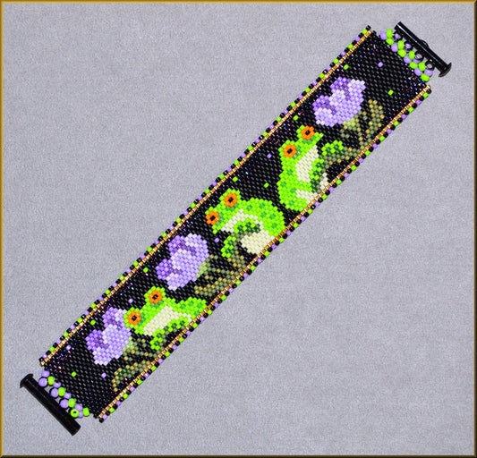 Tree Frog Buds Bracelet Pattern - PDF