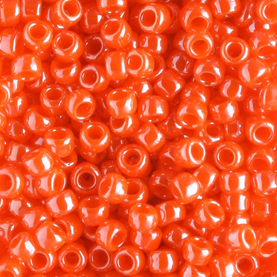 8/0 Opaque Luster Pumpkin - 10 grams