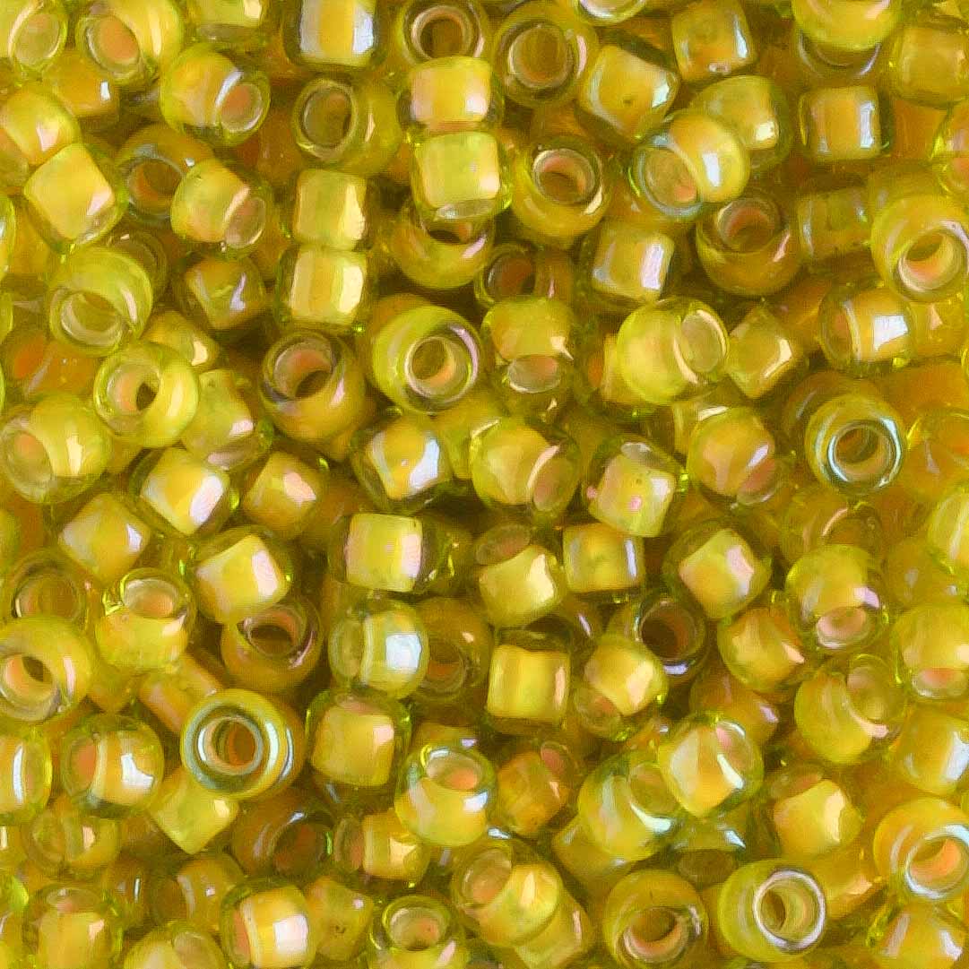 8/0 Color Lined Jonquil Apricot - 10 grams
