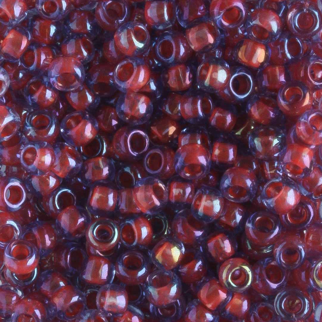 8/0 Color Lined Light Sapphire Hyacinth - 10 grams