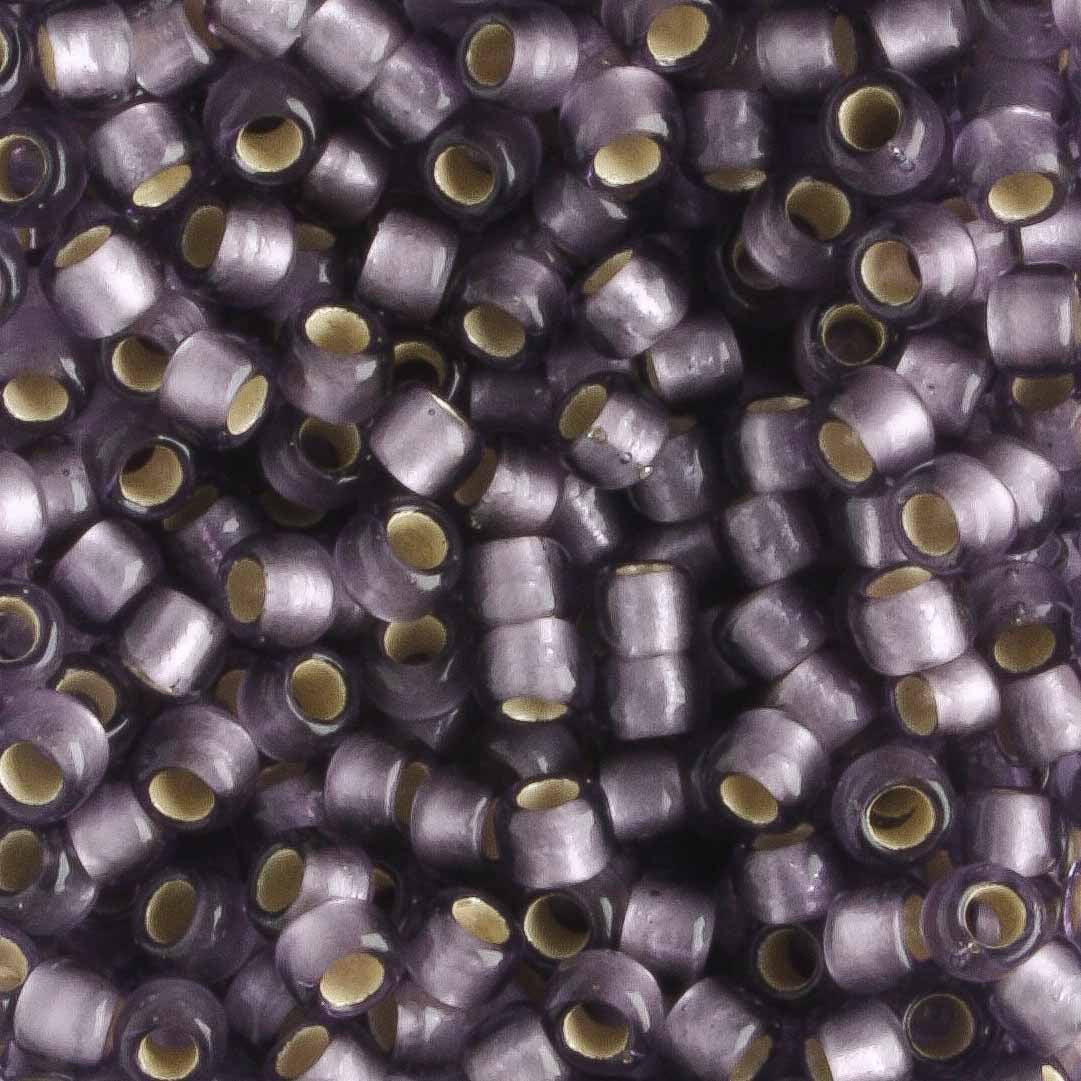 8/0 Silver Lined Frost Light Tanzanite - 10 grams