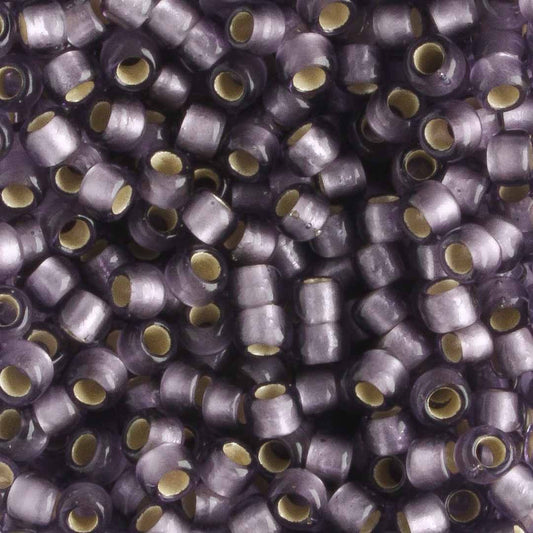 8/0 Silver Lined Frost Light Tanzanite - 10 grams