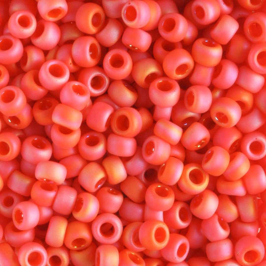 8/0 Opaque Rainbow Frost Pumpkin - 10 grams