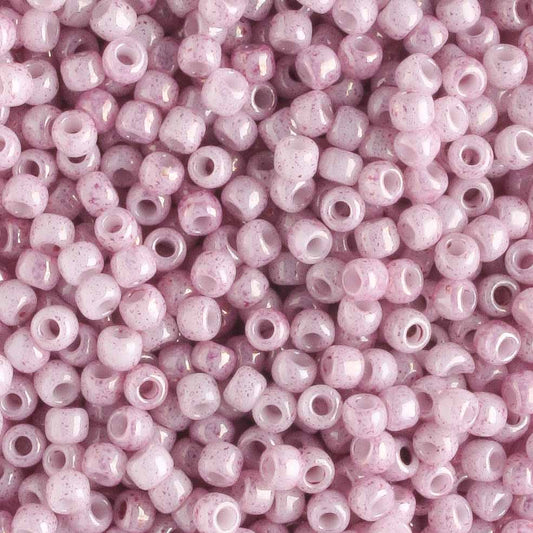 11/0 Marbled Pink/White - 1 0grams