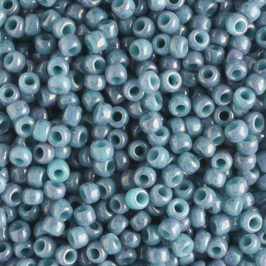 11/0 Marbled Turquoise/Amethyst - 10 grams