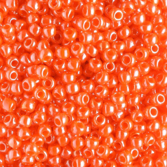 11/0 Opaque Luster Pumpkin - 10 grams