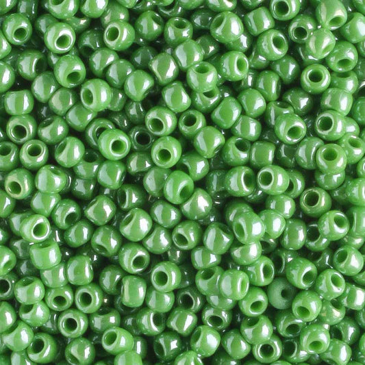 11/0 Opaque Luster Mint Green - 10 grams