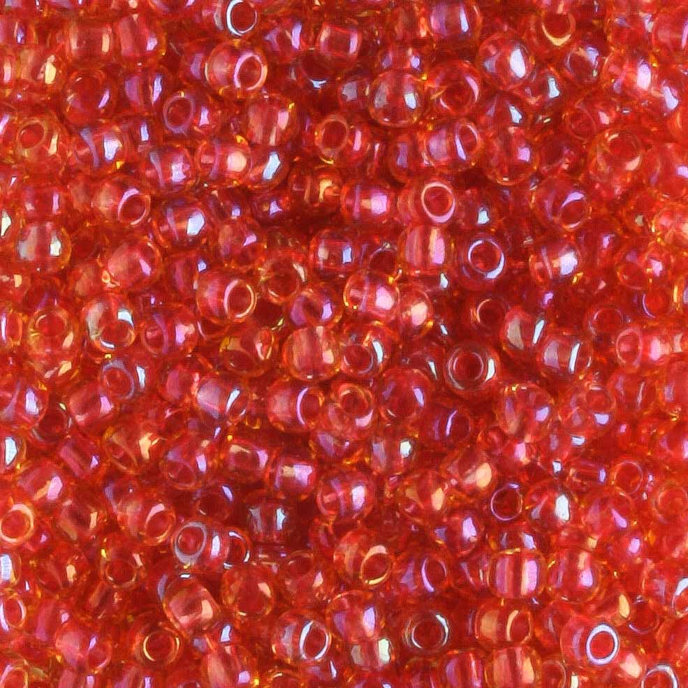 11/0 Color Lined Rainbow Light Topaz Mauve - 10 grams