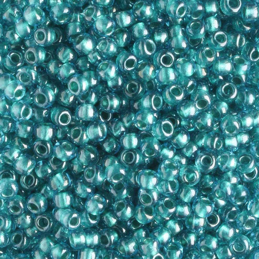11/0 Color Lined Sapphire Metallic Teal - 10 grams