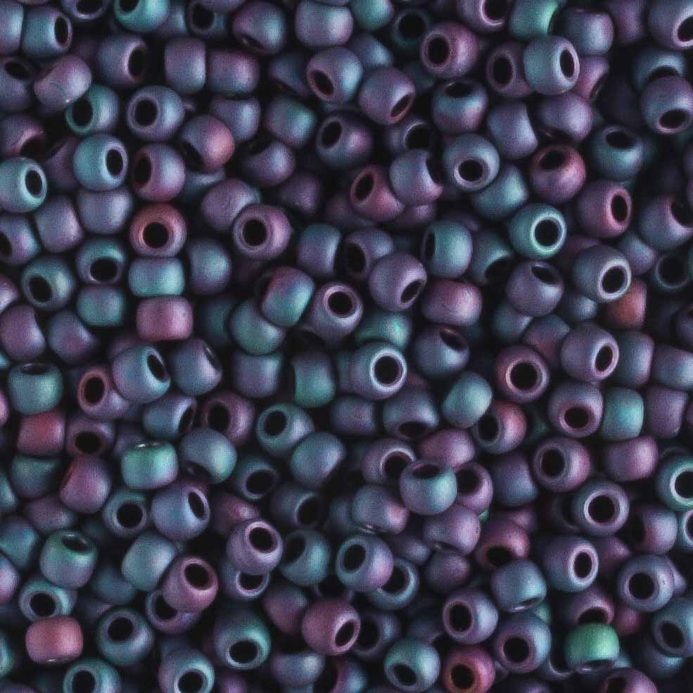 11/0 Matte Iris Blue - 10 grams