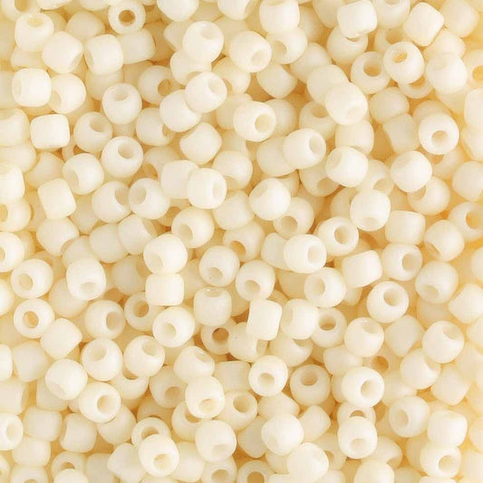 11/0 Opaque Pastel Frosted Egg Shell - 10 grams
