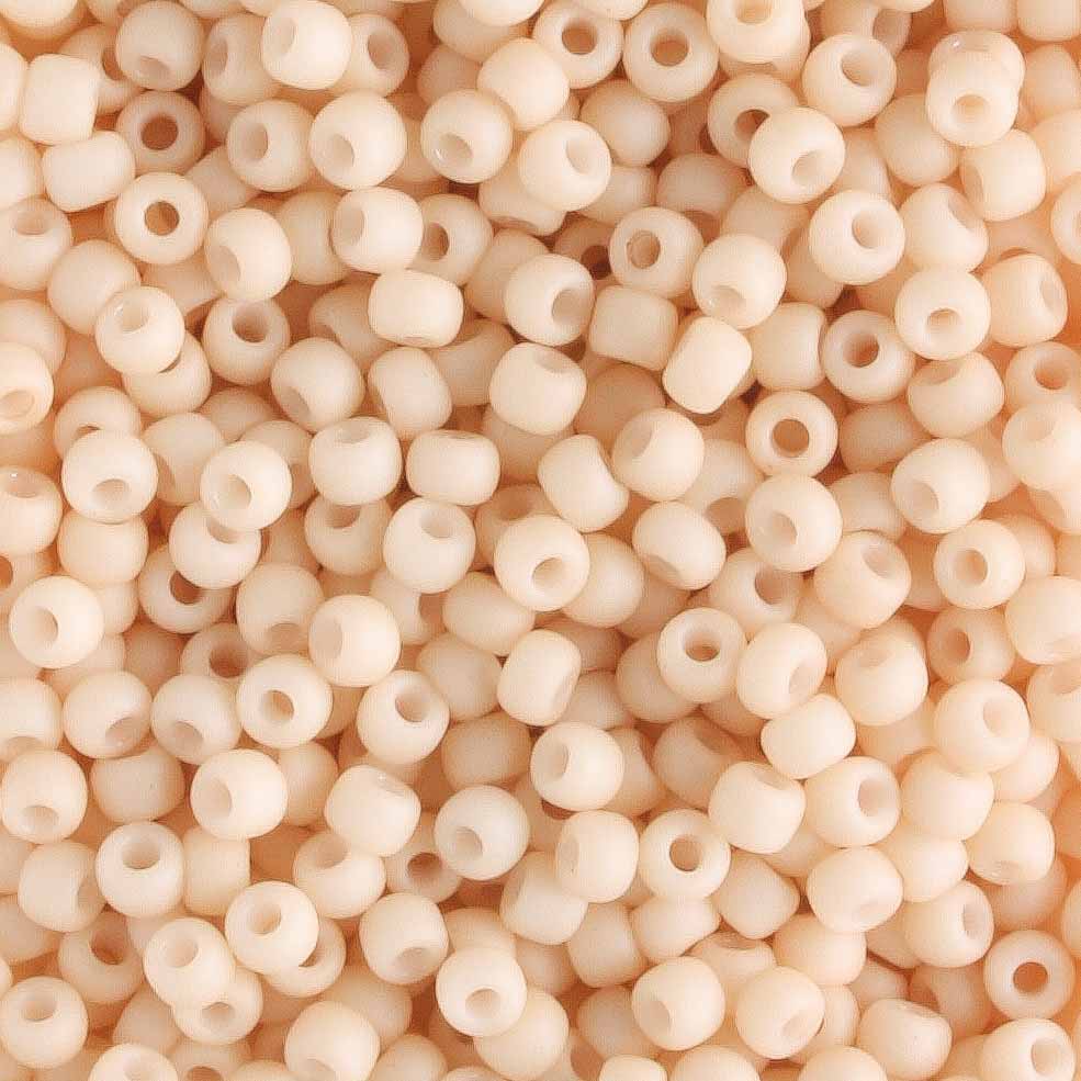 11/0 Opaque Pastel Frosted Apricot - 10 grams