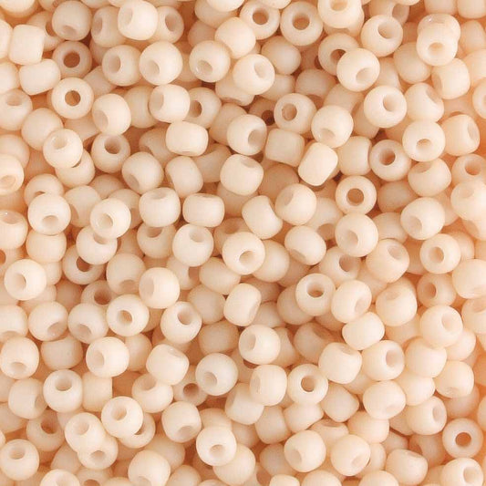 11/0 Opaque Pastel Frosted Apricot - 10 grams