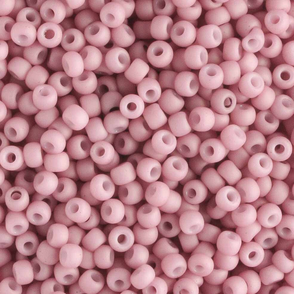 11/0 Opaque Pastel Frosted Plumeria - 10 grams