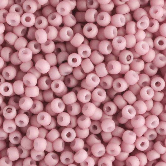 11/0 Opaque Pastel Frosted Plumeria - 10 grams