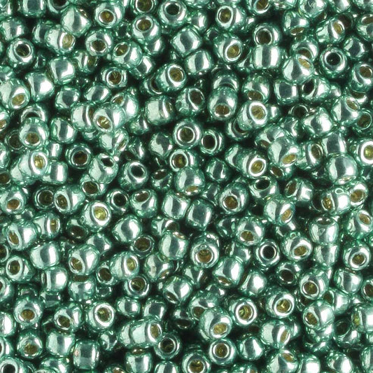 11/0 PermaFinish Galvanized Jade Green - 10 grams